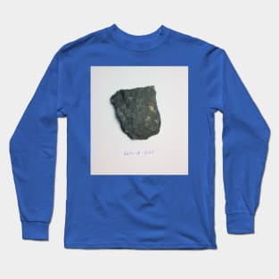 Flat Fossil Rock Sample Detrick 027 Long Sleeve T-Shirt